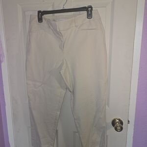 LOFT Curvy Cream Pants
